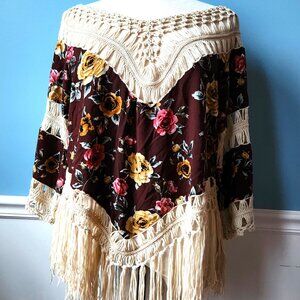 Fringe Shirt Love J Cardigan Crochet Size L